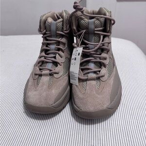 Yeezy Taupe and Gray Athletic Shoes